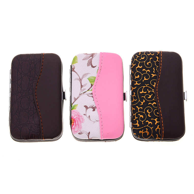 인쇄 가능한 로고 KONRI 손톱깎이 세트 7피스 매니큐어 매니큐어 스테인레스 스틸 손톱깎이 7W SMILEY-