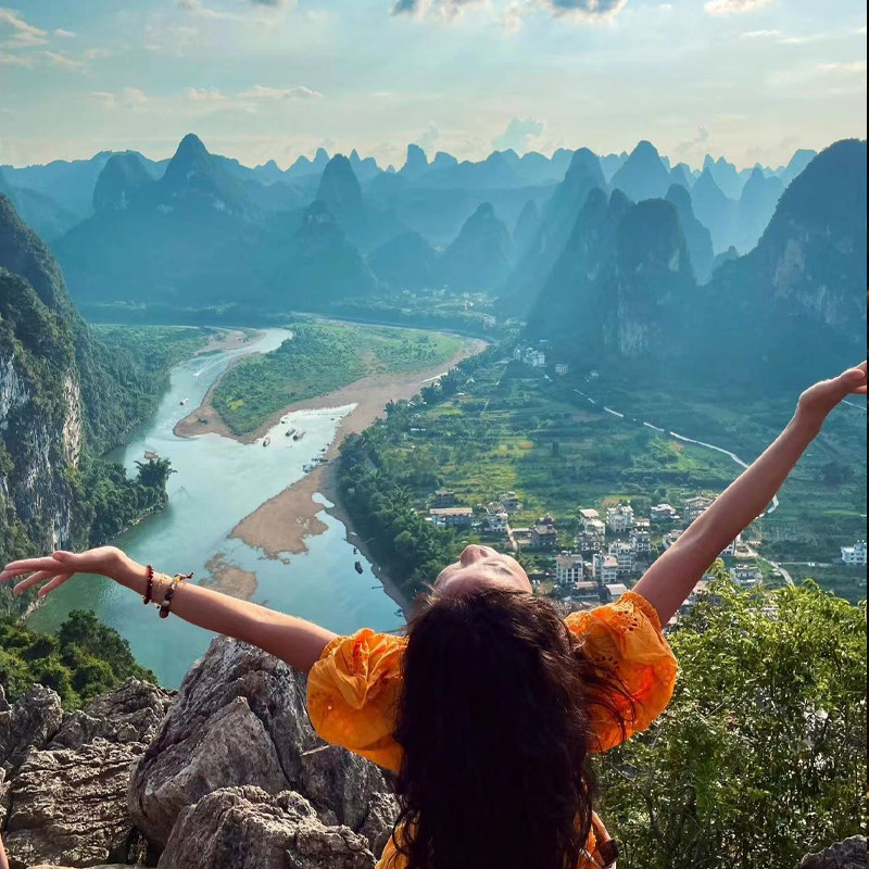 春节可订 8人团】阳朔2天遇龙河+漓江+相公山+刘三姐多套餐可选