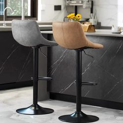 Bar Stool, Light Luxury High Stool, Adjustable and Swivelable Bar Stool, Cashier Chair, Home Bar Chair, Commercial Bar Chair