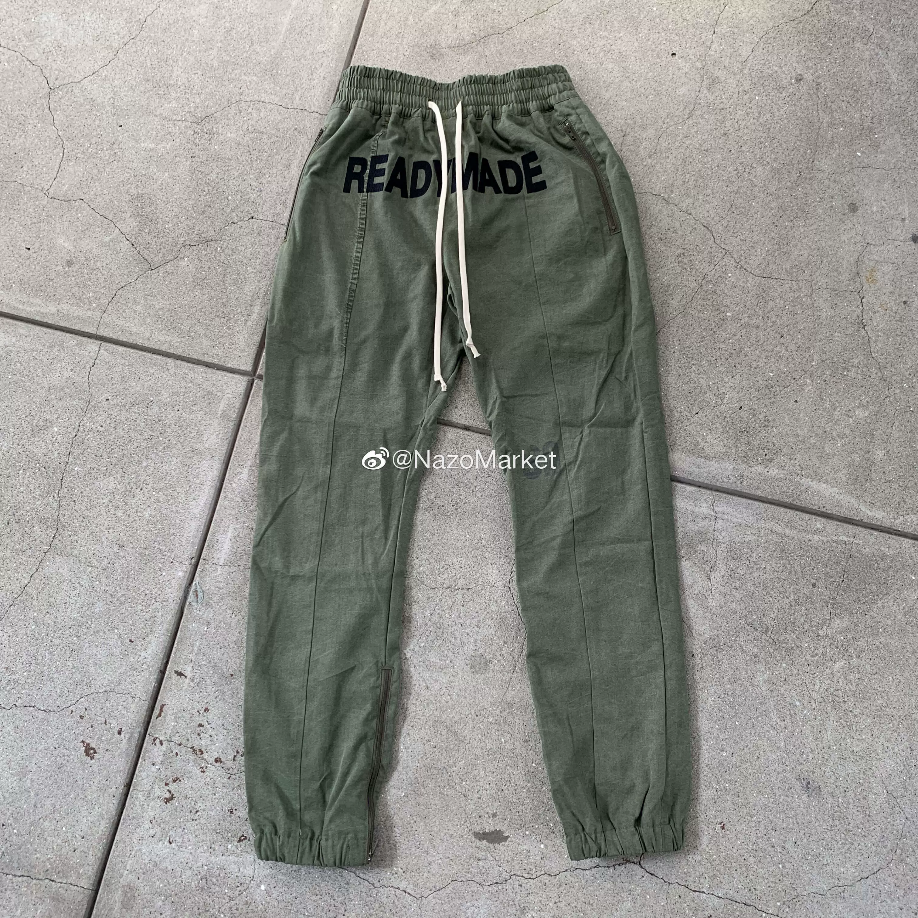 Readymade Track Pants 刺绣Logo军布抽绳设计长裤-Taobao