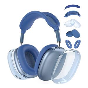 
[Four-piece set] AirPods Max headphone protective case transparent case + ear cap + head beam + mesh pad protection