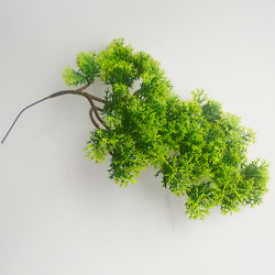 Artificial Thuja Pine Tree Branches, Welcoming Pine, Fake Pine Needles, Pine Branches, Leaf-Shaped Plastic Cypress, Dark-Colored Bonsai Decoration