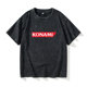 KONAMI logo T -shirt short -sleeved tide clothes female male round neck large size loose summer couple clothes on cotton