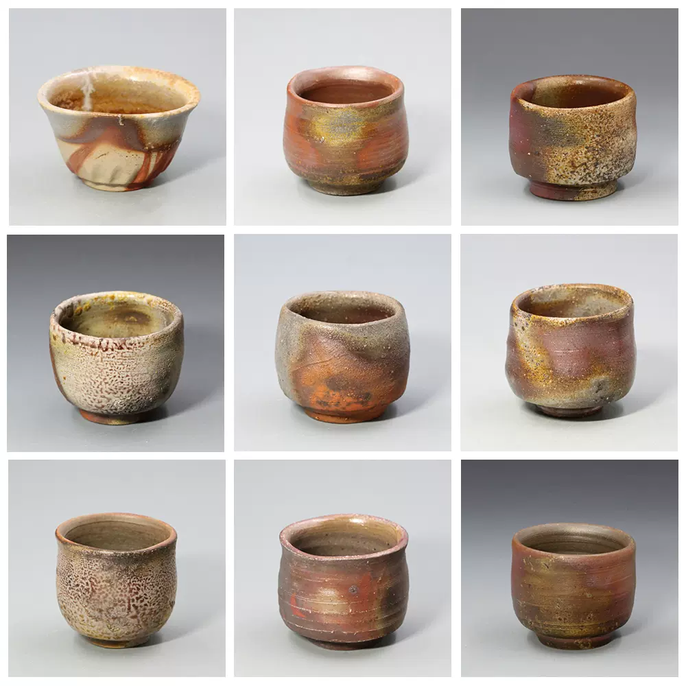 【期限限定品】江崎一生　茶碗　大井戸茶碗　常滑焼 名家江崎一生爱徒常滑烧陶艺家大迫幹雄作日式茶酒杯灰釉杯80ml