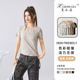
American white tie-dyed shoulder short-sleeved T-shirt for women in spring and summer retro slim waist-hugging short top design