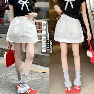 
Maternity skirt for summer, spring and autumn, unsupported abdominal side adjustment, slimming A-line skirt, versatile workwear skirt for summer