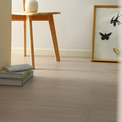 Cream-Style Household Laminate Flooring 1.5m Large Plank, Smoke-Resistant, Heat-Resistant, Waterproof, Wear-Resistant, Environmentally Friendly, Underfloor Heating, 12mm