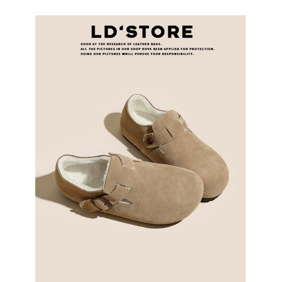 [Limited Time 88] Increased all -inclusive all -inclusive and velvet Bubakin shoes female 2024 Winter thick Boken single shoes
