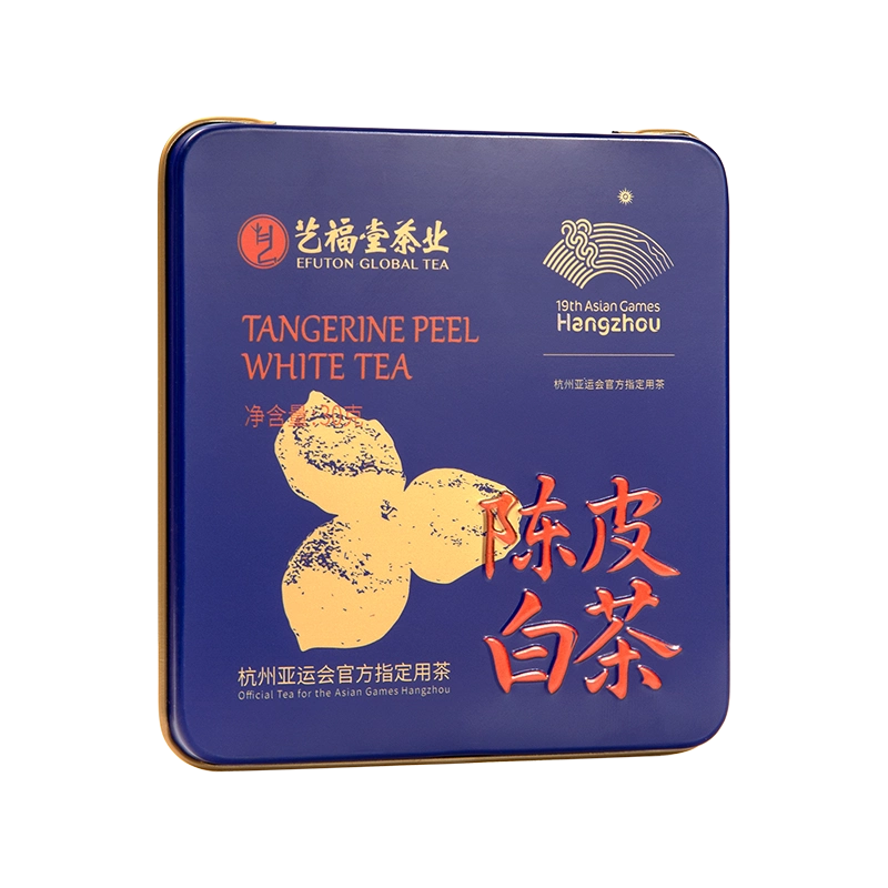 艺福堂高山福鼎老白茶陈皮白茶寿眉小方片袋
