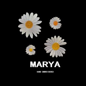 
Self-adhesive daisy embroidery cloth patch for down jacket, hole patch patch, jeans decorative repair patch patch