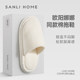 Sanli cotton slippers for women in winter 2025 new home cotton drag couple home indoor non-slip autumn and winter fur slippers for men