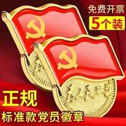 Standard Type Magnetic Party Member Badge, 2025 New Version of the Party Constitution, Thickened Genuine Magnetic Buckle Badge Wholesale