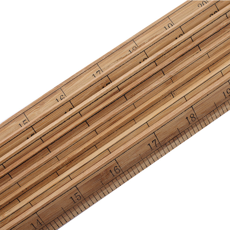 단단한 나무 눈금자 교육 그림 1 미터 눈금자 나무 눈금자 대나무 눈금자 1 미터 재봉 및 봉제 측정 눈금자 33 CM 도시 눈금자-