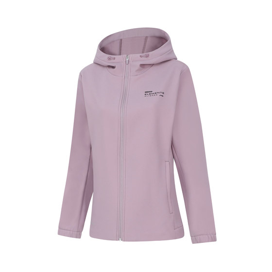 Liming Li Ning Shopping Mall same -type jacket Women's winter waterproof and windproof mid -elderly mother hooded plus velvet jacket
