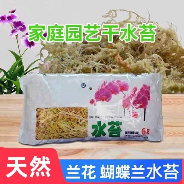 High-quality sphagnum sterile dry sphagnum moss butterfly orchid special nutrition soil moss dendrobium carnivorous plant turtle crawling pet