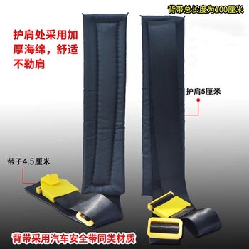 Knapsack electric sprayer with wider and thicker straps