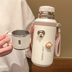 Thermos Cup for Girls, New Model 2026316, High-Looking Stainless Steel Water Cup, Special Cup for Students Going to School, Large Capacity