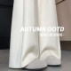 White straight-leg casual pants for women in spring and autumn 2025 new high-waist dopamine wide-leg pants loose small Minnie pants