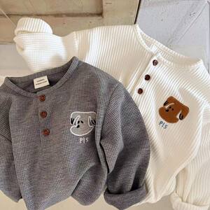 
Children's long-sleeved T-shirts, boys' spring clothes, new style, stylish and versatile tops for girls and babies, baby bottoming shirts for small and medium-sized children