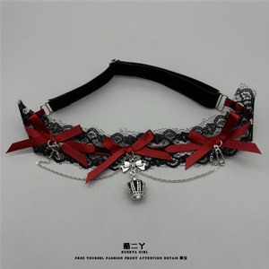 
Gothic Lolita Legs Ring Harajuku Dark Punk Sexy Thigh Chain Lace Bow JK Legs Decorated Ankle Chain