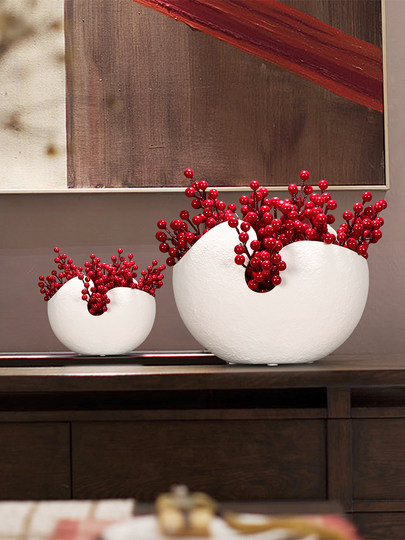 赤い陶器の花瓶 中型 赤い陶器の花瓶 中型 赤い陶器の花瓶 中型 Vintage red glass