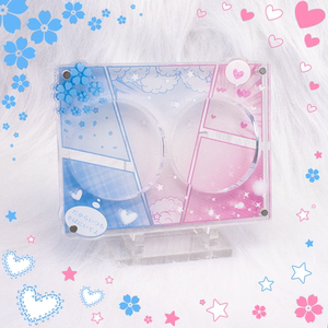 
[Ready Stock] Comic Style Double CP Bar Jiu Gumei Photo Card Storage Guzi Display Acrylic Postcard Photo Frame