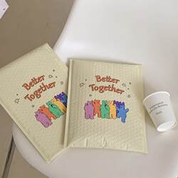 Cute Bubble Bags, Ins-Style Bubble Envelope Bags, Cartoon Bear Courier Bags, Birthday Gift Packaging, Shockproof Bags