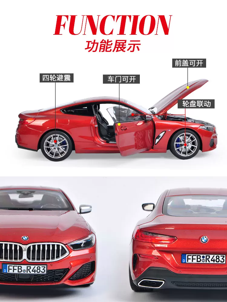 Norev BMW 850i 2019 - Orange Metallic 1:18