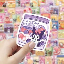 206 Cute Stickers, Snacks, Cartoon Characters, Q Version, Mobile Phone Case, Handbook Decoration, DIY Waterproof Stickers