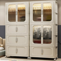 Baby Clothes Storage Cabinet, No Installation Required, Baby Wardrobe, Children's Small Wardrobe, Bedroom Plastic Household Snack Storage Cabinet