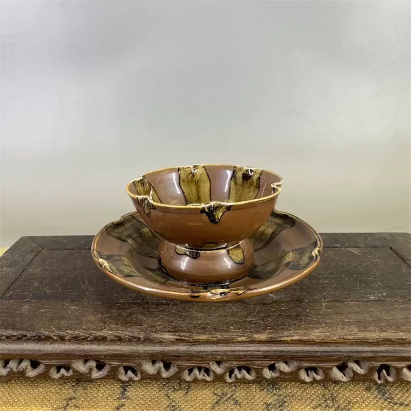 旧家蔵出『宋 定窯紫金釉刻花ハゲ瓶 共箱』 陶芸 中国陶瓷