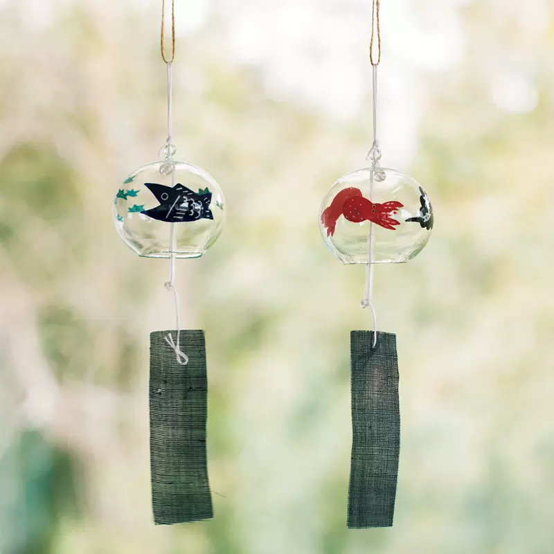 HUMAN MADE 22SS 人间制ANIMAL WIND CHIME 动物手绘玻璃风铃
