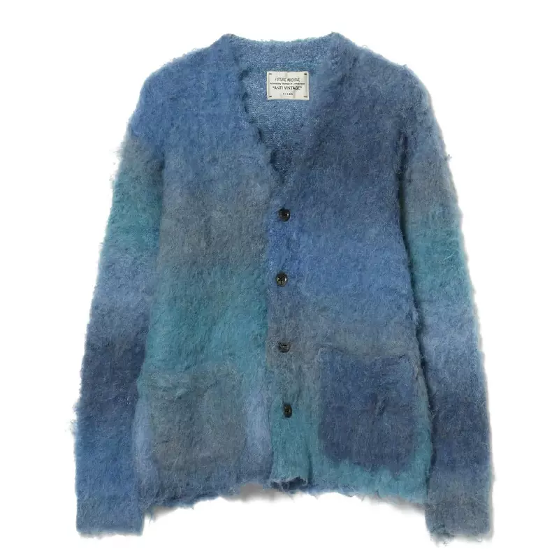 BEAMS 23SS ANTI VINTAGE GRADATION SHAGGY CARDIGAN 毛絨外套-Taobao