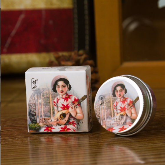 Shu Yan old Shanghai solid retro paste 15ml fresh light fragrance student perfume fragrant girl body fragrance