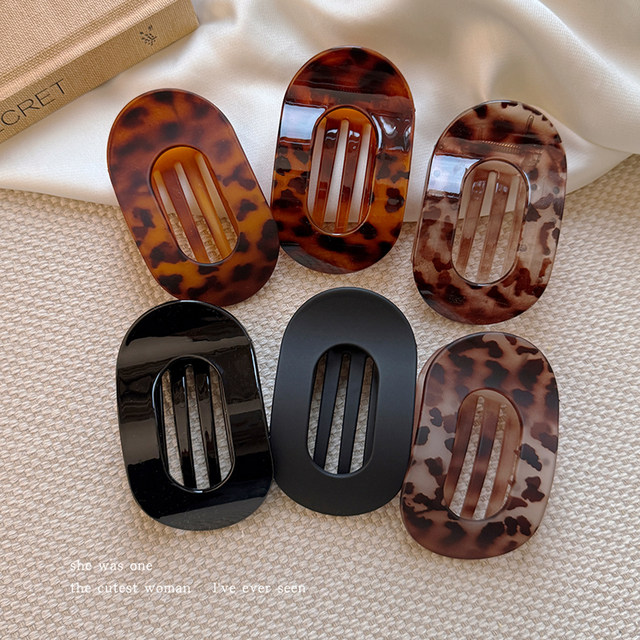 High-end flat hairpin for women with small hair, duckbill hairpin for the back of the head, abalone hairpin, hairpin, headwear