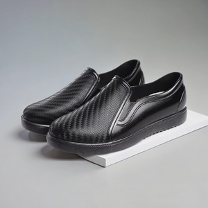 Shanghai Juli laser pattern low-top rain shoes men and women couples fashionable non-slip kitchen work rubber shoes shallow mouth waterproof shoes
