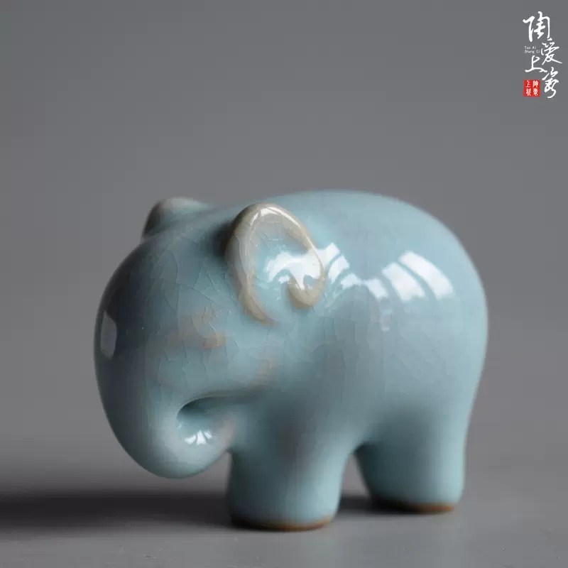 宋汝窑青釉开片水仙盆笔洗仿古瓷器陶爱上瓷原产地汝瓷家居摆设