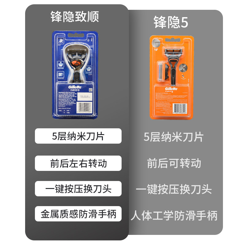 질레트 엣지 블레이드 수동 면도기 5겹 블레이드 면도기 홀더 남성용 엣지 스피드 5블레이드 블레이드-