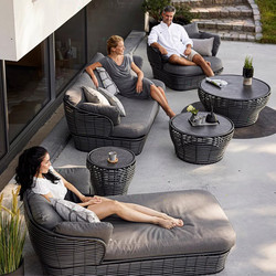 Outdoor Sofa Set Courtyard Hotel Terrace Villa Homestay Leisure Rattan Chair Outdoor Waterproof Sun Protection Rattan Furniture