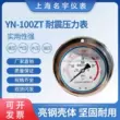 YN100ZT trục ngang đai cạnh chống sốc áp suất nước áp suất dầu thủy lực chống sốc 1.6/16/2.5MPA40 thước đo mực nước trong bể