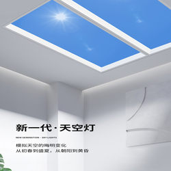 Sky Light Honeycomb Large Panel Integrated Ceiling Led Sky Light 300X600 Kitchen Bathroom Blue Sky White Clouds Sunlight