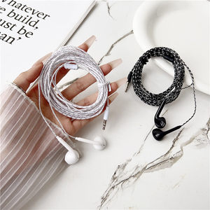 Anchor live broadcast monitor headset 2 meters 3 meters long line mobile computer line control with wheat earplugs heavy bass king headset
