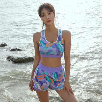 
Sports split swimsuit for women in sun protection hot spring