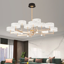 Living Room Chandelier 2026 New Model Modern Light Luxury Hall Lamp Creative Designer High-End Luxury Dining Room Lamp