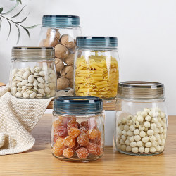 Food-Grade Sealed Glass Jar Storage Bottle Honey Pickle Pickle Jar Storage Kitchen Storage Household with Lid