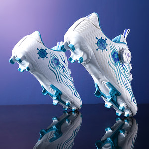 Professional children's football shoes boys competition special training crushed nail primary and secondary school boys rotating buttons long nail shoes