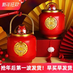 
2026 New Year Spring Festival Lantern Children's Toy Bubble Blowing Machine Kids Internet Celebrity Electric Glowing USB Charging Model