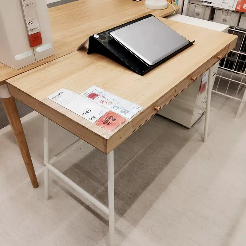 宜家专业代购利罗森书桌竹书桌和电脑桌工作桌办公桌