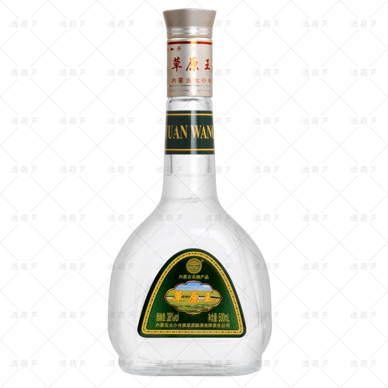 草原白酒草原王绿草【酒厂直供】内蒙古 38度清香型粮食酒500ml*6