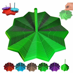 Printed radish tower press ring spiral octagonal star magic star radish tower decompression healing creative model toy